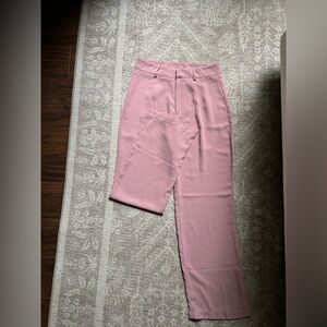 Chic Pink Stretchy Trousers